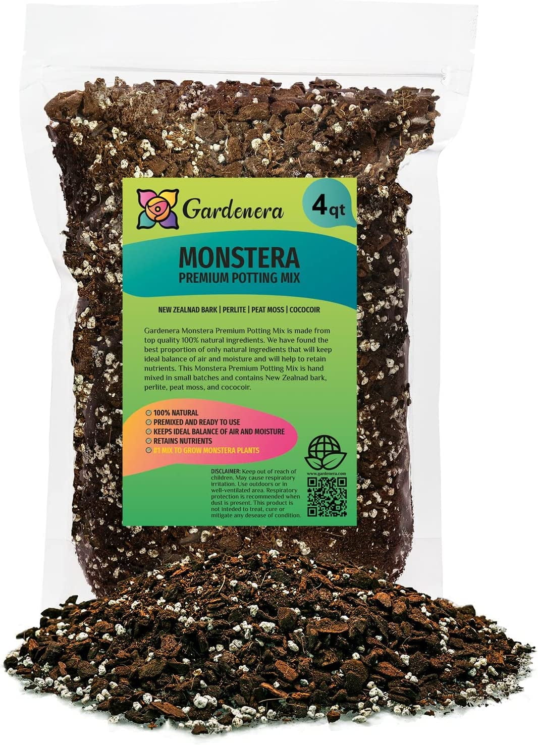 Gardenera Premium Monstera Potting Soil Quick Drain Potting Soil for