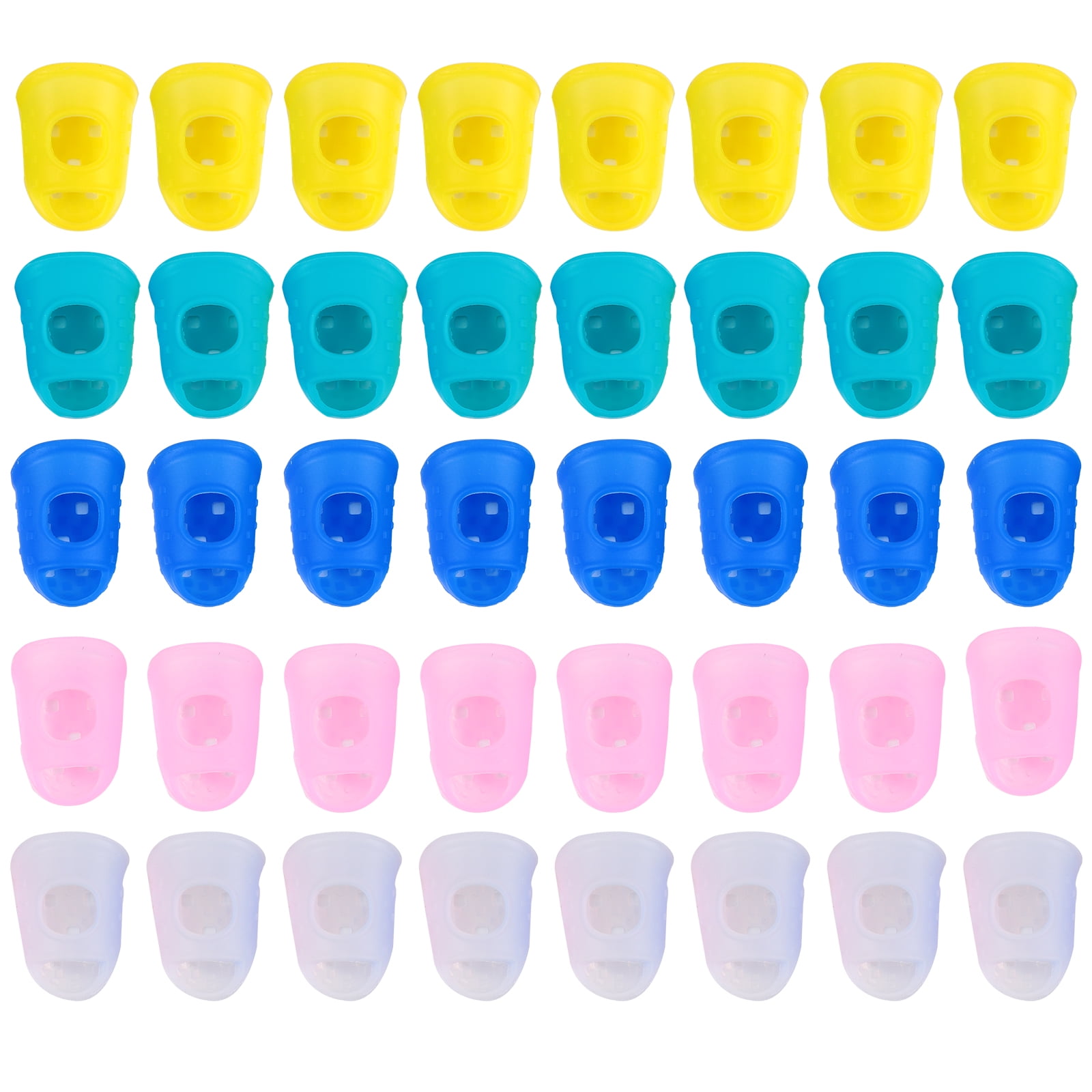 Frcolor Finger Fingertip Covers Guitar Silicone Protector Cover Caps