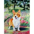 thumbnail image 1 of Carolines Treasures 7077CHF Corgi Springtime In The Garden Flag Canvas - House Size, 1 of 4