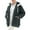 Navy, variant on OGLCCG Womens Sherpa Jacket Full Zip Fuzzy Fleece Open Front Hooded Cardigan Soft Fluffy Plush Oversized Winter Coats with Pockets,M,Gray