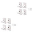 thumbnail image 4 of Barra de cortina Injueey Estante colgante autoadhesivo Ganchos de ducha impermeables blanco 2 piezas, 4 of 6