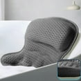 thumbnail image 4 of Bathtub Pillow for Head Neck Back Support Fast Drying Soft Mesh Fabric with 6 Non Suction Cups Spa Bath Accessories for Relaxation Comfort, 4 of 4
