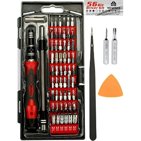 PREMIUM 62 in 1 Precision Screwdriver Set With 56 Magnetic Bit Set - Repair Tool Kit With Ratcheting Screwdriver - iPhone / Cell Phone / Computer Repair Tools / Electrician Tool