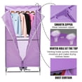 thumbnail image 4 of Electric Hot Air Clothes Dryer Drying Wardrobe 1000W Efficient, 4 of 9