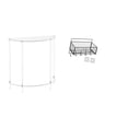 thumbnail image 1 of Mesita de noche de acrílico,Mesa auxiliar de acrílico transparente Mesa auxiliar transparente en capas,Cesta de almacenamiento colgante,Cesta de almacenamiento para gabinete organizador de, 1 of 8