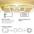 thumbnail image 5 of Yuyamidu Frog Car Window Sun Shades for Side Window Lotus Baby Windows Shades for Car 2pcs Baby Car Window Sun Shades Sun Glare and UV Rays Protection for Your Child, 5 of 7