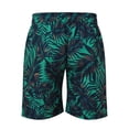 thumbnail image 5 of JAJAHO Mens Hawaiian Summer Shorts Tropical Print Casual Drawstring Beach Surf Quick Drying Shorts Stylish Bottoms, 5 of 9