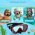 thumbnail image 6 of Berallo Snorkel Diving Mask Anti-Fog Anti-Leak Tempered Glass for Kids 4-17 Age, 1 Count (Red), 6 of 7
