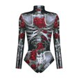 thumbnail image 2 of Gibobby Bodysuit Shapewear Levantamiento de Cadera Ropa ajustada de con cremallera y estampado Digital de manga larga para mujer, mono de fiesta para jugador de Cosplay, ropa (Multicolor, S), 2 of 4