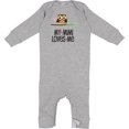 thumbnail image 2 of Inktastic My Mimi Loves Me Girls Owl Baby Romper Coveralls, 2 of 4