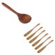 thumbnail image 2 of 1x cuchara de madera de teca, cuchara de mango largo, cucharón, paleta de arroz grande, cuchara de madera y 6x cuchillo de mantequilla de madera Ch, 2 of 5