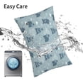 thumbnail image 6 of Goofa Cute Hippopotamus Print Plush Throw Pillow Case, Soft Velvet with Hidden Zipper, Decorative Cushion Cover for Sofa, Bed, Car, and Home Décor-20"x30", 6 of 6