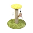 thumbnail image 3 of Grattoir en Sisal Premium pour Chat Jouet Interactif Poteau à Griffer Durable Chaton Chat Rond Vert, 3 of 10