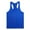 Blue, variant on IROINNID Round Neckline Tank Tops For Men Sleeveless Summer Leisure Sleeveless T-shirt Top Workout Clothes Pullover Solid Color Tops