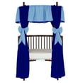 thumbnail image 4 of Baby Doll Bedding 12 Piece Solid Reversible Round Crib Curtain and Valance Set, 4 of 7