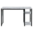 thumbnail image 2 of ACME Vadna Writing Desk in Antique White and Black, 2 of 5