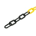 thumbnail image 4 of Uxcell 13Ft Plastic Chain Barrier, Safety Link Chain Stanchion with 2 Magnetic Hooks for Crowd Control, Black Yellow, 4 of 6