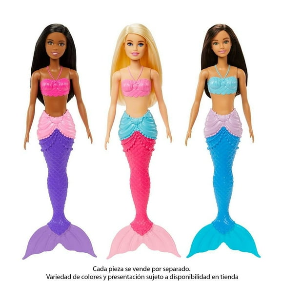 Muñeca Barbie Fantasía Sirenas Varios Modelos 1 Pieza