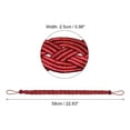 thumbnail image 2 of Uxcell Curtain Tiebacks Braided Drapery Holdbacks Holder Decorative Rope Tie Back with Metal Hooks Red 2pcs, 2 of 6
