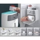 thumbnail image 5 of Dispensador de papel higiénico montado en la pared Caja de papel higiénico Caja de almacenamiento automático con cajón Sin perforación Soporte de papel impermeable a prueba de polvo Material ABS Jormftte LN-1625, 5 of 5