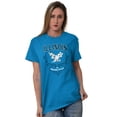 thumbnail image 5 of Illinois Cute Floral Bald Eagle Women's Graphic T Shirt Tees Brisco Brands 5X, 5 of 6