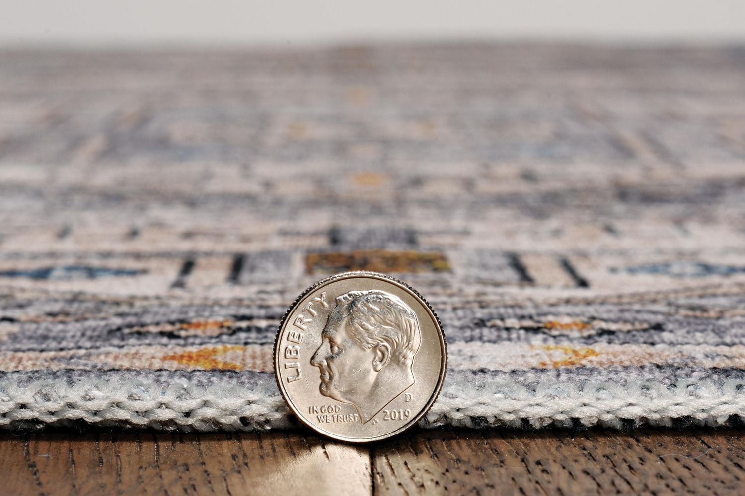 Tapis d'appoint lavable Parson 3 pi x 5 pi gris et beige