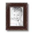 thumbnail image 2 of ArtToFrames 5" x 7" Classic Burgundy Picture Frame, 5x7 inch Brown Wood Poster Frame (WOM-4927), 1 Pack, 2 of 6