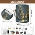 thumbnail image 3 of Haosy Accordion File Organizer Zipper Binder 500 Sheet 6-Tab Expanding File Folder Multi-Pocket 1.2 Inch 3 Ring Fairy and Glow Christmas Tree, 3 of 7