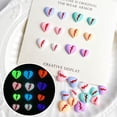 thumbnail image 3 of Colgantes para uñas Quezadyl, 150 unidades, resina, parte trasera plana, con forma de corazón, 3 of 7