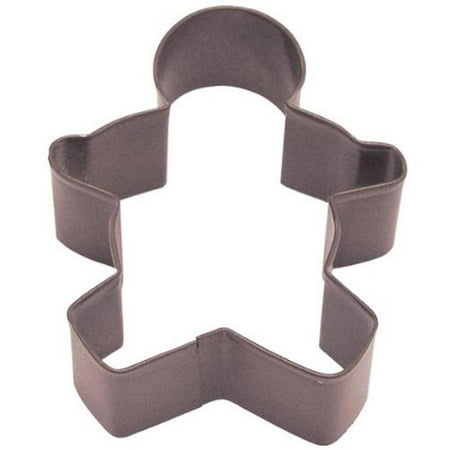 Gingerbread Cookie Molds Cybrtrayd R&M Gingerbread Boy Cookie Cutter with Brightly Colored Durable Baked-On Polyresin Finish, 3.5-Inch ()