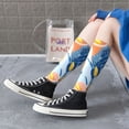 thumbnail image 3 of Knee High Socks for Men and Women, Orange Calla Lily Flowers Althletic Compression Socks, Support Long Tube Socks for Outdoor Sport, Calf Socks, High Stockings for Women Men, 3 of 7