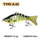 thumbnail image 1 of Oddfisher, señuelo de pesca de 10/14cm, Wobbler de hundimiento articulado para Lucio, Swimbait, Crankbait, trucha, lubina, accesorios de pesca, cebo de aparejos Tan Jianjun unisex, 1 of 2