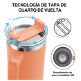 thumbnail image 3 of Vaso Bloosom Térmico De 40oz Acero Inoxidable Naranja, 3 of 4