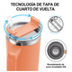 thumbnail image 3 of Vaso Bloosom Térmico De 40oz Acero Inoxidable Naranja, 3 of 4