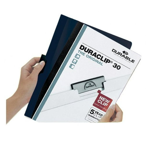 Durable Vinyl DuraClip Report Cover with Clip, Letter, Holds 60 Pages