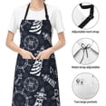 thumbnail image 4 of Kdxio Anchor and Lighthouse Apron with Pockets Adjustable Kitchen Aprons for Men Women Waterproof Aprons for Cooking,Drawing,Crafting, Baking Household Cleaning, 4 of 8
