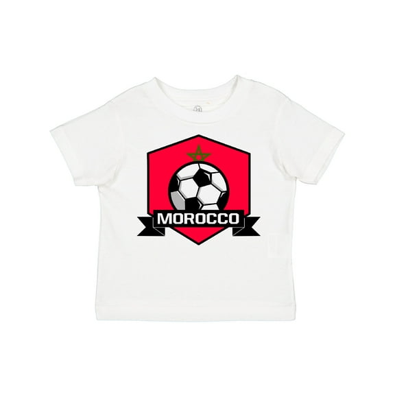 Inktastic Soccer Morocco Flag Banner Boys or Girls Toddler T-Shirt