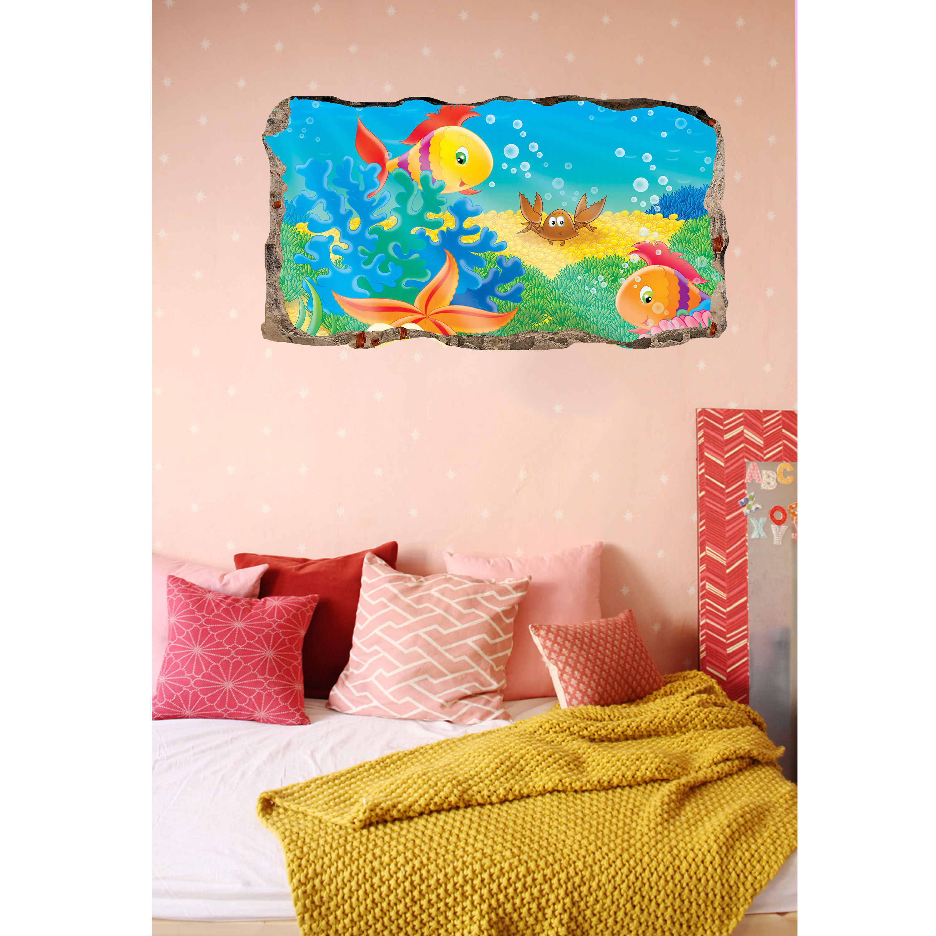 Startonight 3D Glow-in-the-Dark Dinosaur Wall Mural - 32.28"x59.06" Jurassic World Wallpaper For Kids Bedroom, Easy Install - View #5