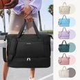 thumbnail image 2 of Weekender Bags for Women Carry On Bag Travel Duffel Overnight Duffle Bag with Shoe Compartment 2Pcs Set, 2 of 7