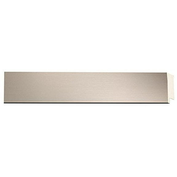 Picture Frame Moulding (Wood) 100Ft Bundle - Contemporary Pewter Finish - 1.5" Width - 9/16" Rabbet
