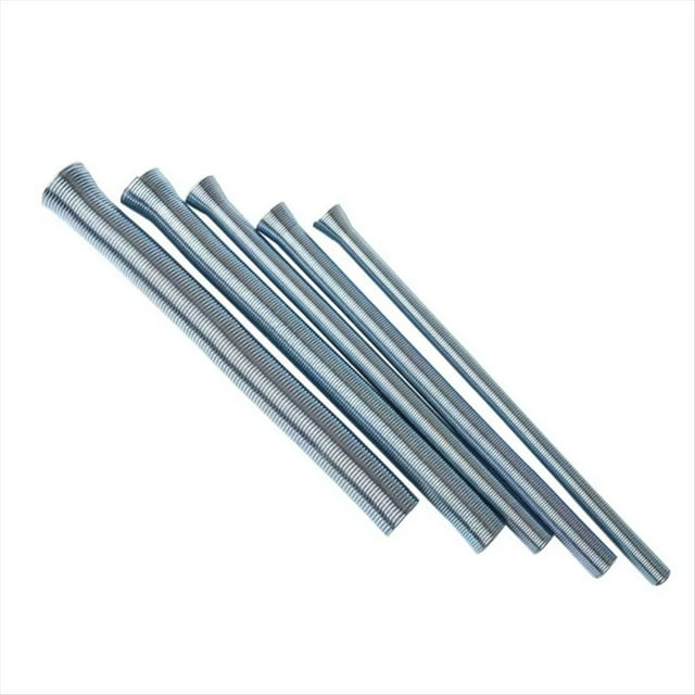 5 Piezas Dobladoras de Tubos de Cobre de Resorte de Estilo Exterior Primera Calidad, Dobladoras Internas para Tubos de Diámetro Exterior 1/4 Pulgada A 5/8 Pulgada