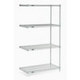 thumbnail image 4 of Nexel 5 Tier Silver Epoxy Wire Shelving Add-On Unit, 48"W x 18"D x 74"H, 4 of 5