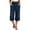 Navy, variant on GigrtiJin Straight Leg Capris Pants for Women High Waisted Drawstring Capris Casual Loose Capris Beach Vacation with Pockets