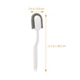 thumbnail image 2 of Bathroom Cleaning Brush Long-handled Shoe Cup Laundry Clothes Hanging White Plastic 3 Pieces, 2 of 6