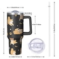 thumbnail image 2 of OBREWU Shiba Inu Tumbler with Handle and Lid,Shiba Inu 40oz Double Wall Vacuum Insulated Tumbler,Cups Gift for Women and Men, 2 of 7