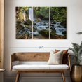 thumbnail image 3 of Elephant Stock Banias Waterfalls Wall Art - Horizontal Multi Panel Canvas - Living Room Wall Decor - Nature Multi Panel - White And Green Decor - 50" x 32", 3 of 8
