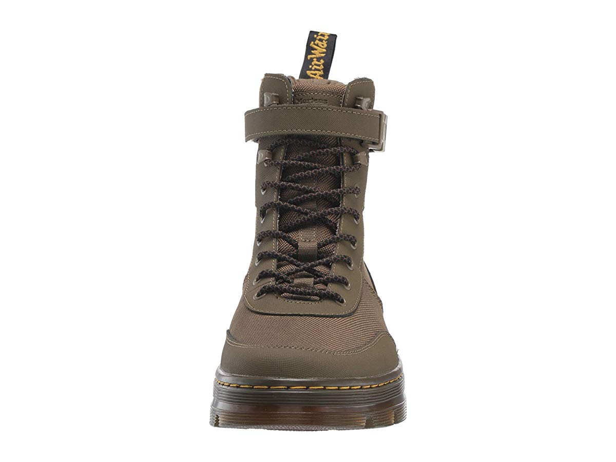 dr martens combs tech tie boots in khaki