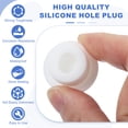 thumbnail image 3 of Uxcell 15 Pcs Tapón de Silicona en Forma de T, Diámetro 19 mm/0.75 Pulgadas, Tapón de Silicona Impermeable Reutilizable, Tapón Redondo de Sellado para Equipos de Tuberías, Blanco, 3 of 7