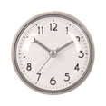 thumbnail image 1 of DimyFew Wall Clock Bathroom Shower Clock Waterproof Silent Small Clock Suction Cup Round Clock Hanging Countertop Water Resistant Suitable for Kitchen Living Room Restroom Pool White and Gray, 1 of 8