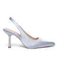 thumbnail image 2 of Zhabtuc Women's Slingback Kitten Heel Pointed Closed Toe Stiletto Pumps Slip on Elastic Strap Wedding Party Dress Sandals Shoes, 2 of 6